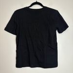 ZARA  Womens Black Crew‎ Neck Short Sleeve Pocket T-Shirt Top Size S Photo 3