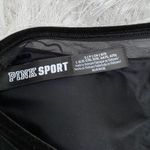 PINK - Victoria's Secret VS PINK SPORT PLUSH BLACK VELVET AND MESH LIGHTLY LINED SPORTS BRA Photo 2