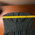 Yazbek Ya Black & Teal Owl Print Strapless Dress Ruffle Hem Silk Blend - Size M Photo 5