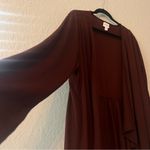 LuLaRoe  Shirley XLarge Kimono Open Cardigan Solid Textured BROWN #213 Photo 4