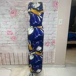 Anthropologie Weston  sleeveless purple floral tulip hem maxi dress Photo 6