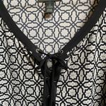 Style & Co  Catalina Hideaway lace up tunic Sevilla Tile Size 1X Boho look Photo 1