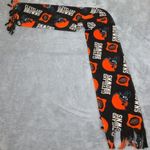 Cleveland Browns Polar Fleece Mitten Scarf Unisex Fringe Team Spellout Brown Photo 0