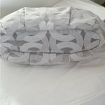 Coach Signature Gray Jacquard Satchel Bag with Leather Trim & Top Zip Photo 4