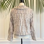 Fever Faux Fur Jacket Gray Plush Textured Coat Women’s Small Holiday Party Glam Photo 2