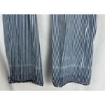 Lysse Daria Contrast Hem Denim Pattern Legging Pinstripe Fringe Timeless Coastal Photo 2