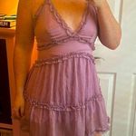 The Vintage Shop Lilac Mini Dress Photo 0