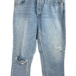 Twelve by Ontwelfth Women's Blue High Waist Distressed Straight Denim Jeans 31 Photo 0