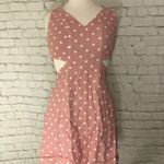 Size XS AFRM Rayanna Polka Dot Dress Misty Rose Pink Photo 5