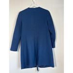 3.1 Phillip Lim  · Medium · Wool Silk Ruffle Coat Dress · Navy Blue Designer Photo 3