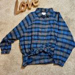 American Eagle AE Oversized Flannel Plaid Shirt  Photo 3
