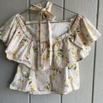 Rebecca Taylor Off the Shoulder Halter Blouse in Ballet Combo Floral Size 4 Photo 4