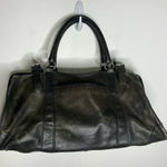 Clava American dark‎ gray leather weekender bag 19” x 12” x 10” trendy vintage Photo 0