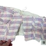 ZARA NWT  Tweed Bustier Crop Top Bloggers Favorite Pink Purple Plaid Size Small Photo 4