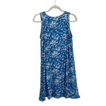 Draper James  Blue Shadow Floral Sleeveless Ruffle Night Gown Dress Womens Small Photo 4