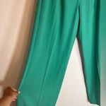 Patrizia Pepe Sable Crepe Palazzo Pants in Escape Emerald Size 4 Photo 5
