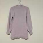Miami  Francesca’s Rosemary Mock Neck Fuzzy‎ Sweater Mini Dress Soft Lilac medium Photo 2