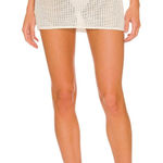l*space  Coast Is Clear Mini Skirt in Cream Medium New Womens Coverup Photo 0
