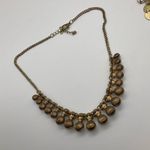 TWO GOLD TONE FASHION NECKLACES Photo 3