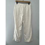 NIA THE LABEL‎ LINEN BLEND TAN SLIGHT FLARE LEG PANAMA TROUSER PANTS EUC SIZE M Brown Size M Photo 4
