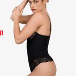Popilush The Shapewear Bodysuit Deep-V Neck Lace Thong Photo 4