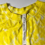 Lululemon NWOT  All‎ Yours Cropped Cotton Tank Top Tie Dye Yellow Size 12 Photo 4
