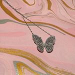 Super cute sparkly butterfly necklace Silver Photo 5
