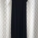 Moa Moa  Black Fringe Hem Dress Large Photo 1