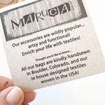 Maruca Boulder Beetle Beige Tapestry Wristlet Wallet New! Boho Festival Woven‎ Tan Photo 2