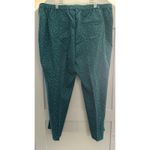 Isaac Mizrahi  Live! Regular 24/7 Stretch Ankle Pants Blue Green Floral Print 24W Photo 1