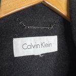 Calvin Klein Long Wool Blend Coat NO SIZE charcoal gray/black Lined Classic Photo 2