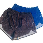 All In Motion  Blue Floral Running Shorts Elastic Waist Women's Sz Large Bundle Photo 0