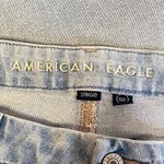 American‎ Eagle Curvy Mom Jeans Light Wash Distressed Ripped Denim Size 14 Blue Photo 7