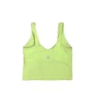 Lululemon Align Faded Zap Yellow V Neck Built in Bra Shelf Crop Tank Top Size 2 Photo 1