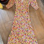 RIXO Target Floral Puff Sleeve Dress V Photo 0