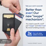 Swype Slim Wallet for Men with Money Clip Metal RFID Blocking Mens Wallet Front Photo 2