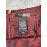 Bisou Bisou Burgundy Metallic Finish Wrap Aline Shimmer Skater Chic Skirt Size 8 Photo 4