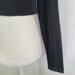 Aerie New Offline Seamless Square Neck Cable Long Sleeve Crop Top Size Large Photo 9