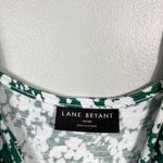 Lane Bryant Plus Size Green Floral Empire Waist Babydoll Cami Tank Top 26/28 3X Photo 2