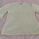 Gio & Gio white wool and mohair blend tiered sleeve sweater size S mad in Italy Photo 11
