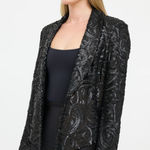 ANINE BING  Mae sequin black Blazer xs $600 revolve formal winter nwot evening Photo 0