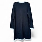 Merokeety Black and White Knit Dress Cardigan Old Money Style Pockets Lion Buttons XL Photo 1