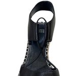 Eileen Fisher EUC  Leather Agnes Espadrille Wedge Sandals Black Size 8 Photo 7