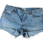 AGOLDE Parker Style Button Fly Denim Jean Shorts Size 30 Photo 0