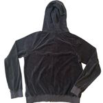Juicy Couture ‎ Women’s Velour Tracksuit Set Black Hoodie Pants Size L Vintage Photo 5