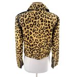 NWT Ralph Lauren purple label calf hair leopard print leather jacket Brown Size 6 Photo 3