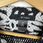 NWT Ali Miles Floral Lace Mesh Jacket Size PM Minimalist Artsy Boho Textured Black Photo 5