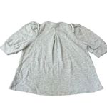 Goop G Label Women's S Puff Elbow Sleeve Sweatshirt Light Gray Demure Girlie Photo 1