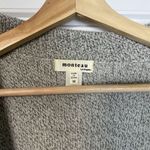 Monteau  Los Angeles Long Open Knit Cardigan Sweater Gray / Black Size Medium Photo 1