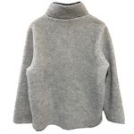 LL Bean Signature Sherpa Fleece Pullover Gray Quarter Zip Size Large EUC Photo 1